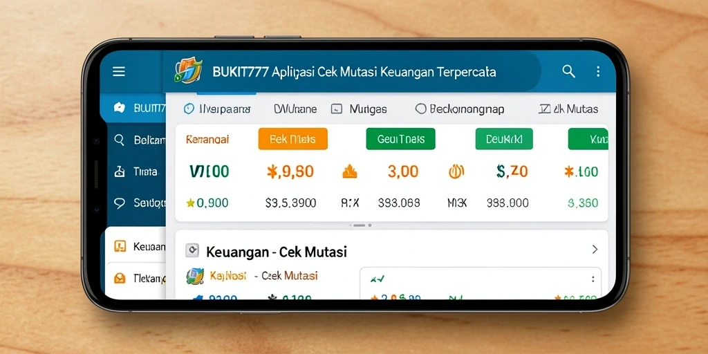 Tampilan antarmuka BUKIT777 yang sederhana dan informatif untuk cek mutasi.